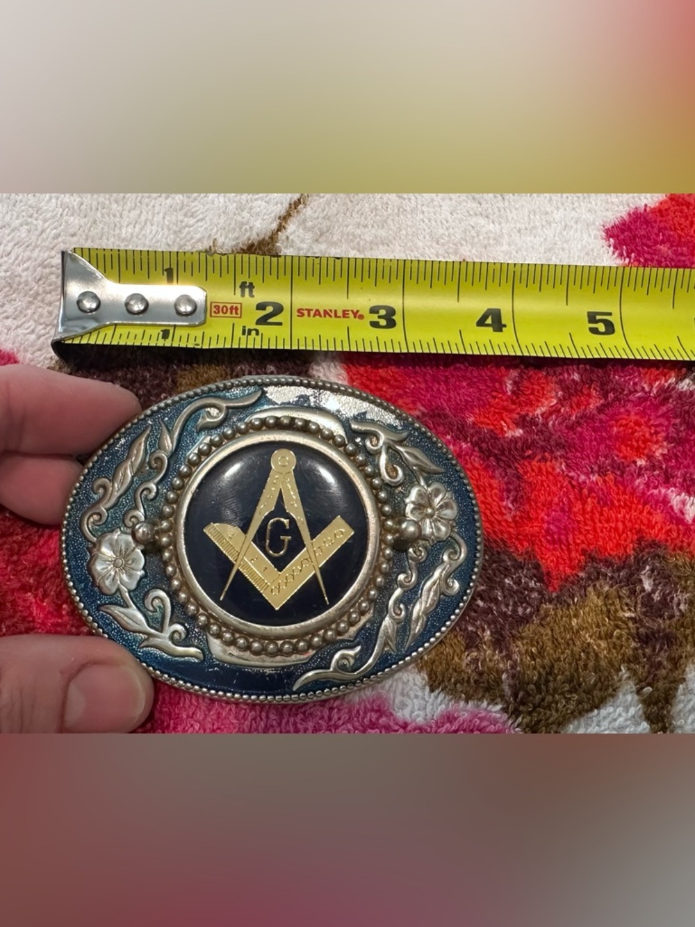 Vintage Masonic belt buckle